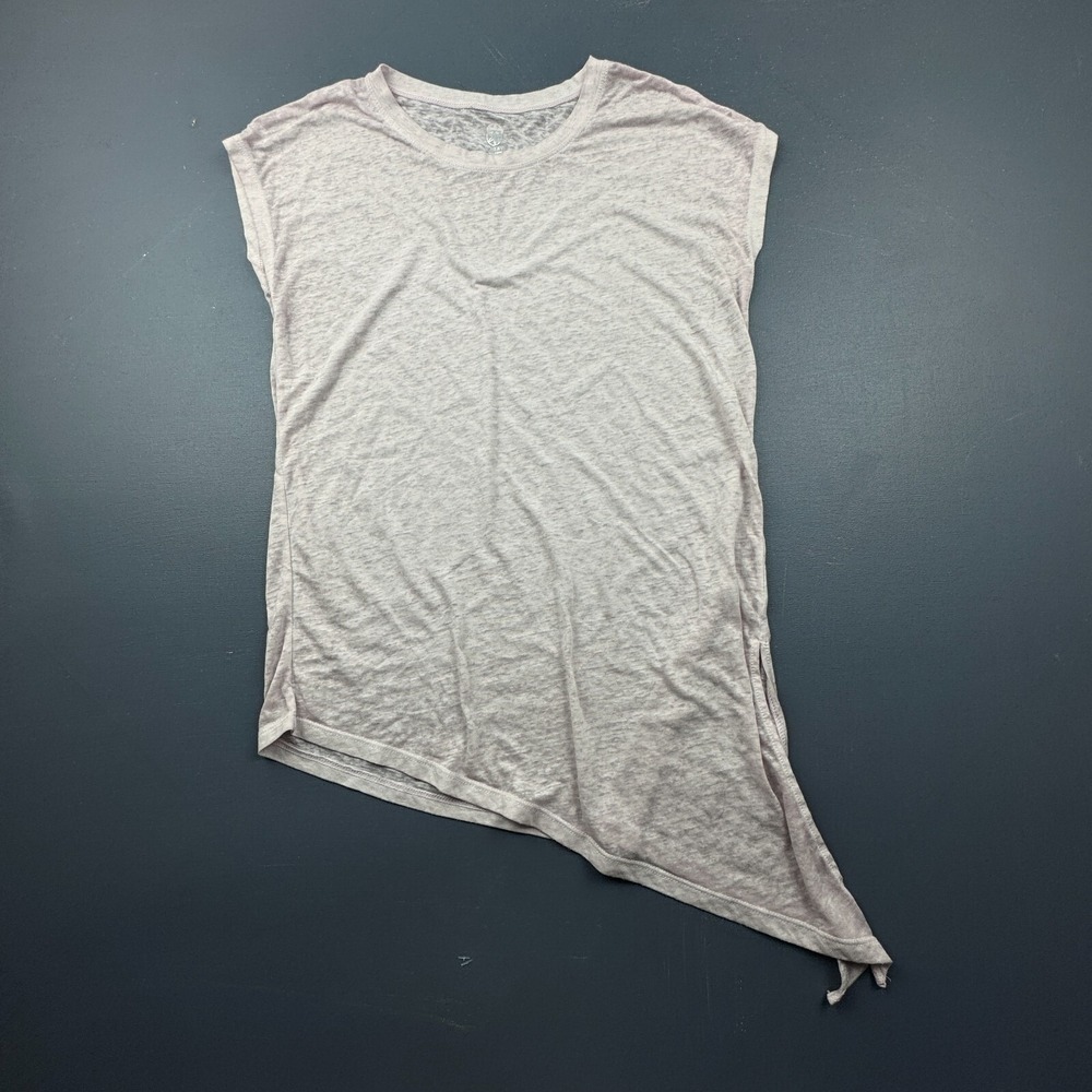 Gaiam Women's Small Gray Asymmetrical Tunic Top Lightweight Soft Yoga Stretch
